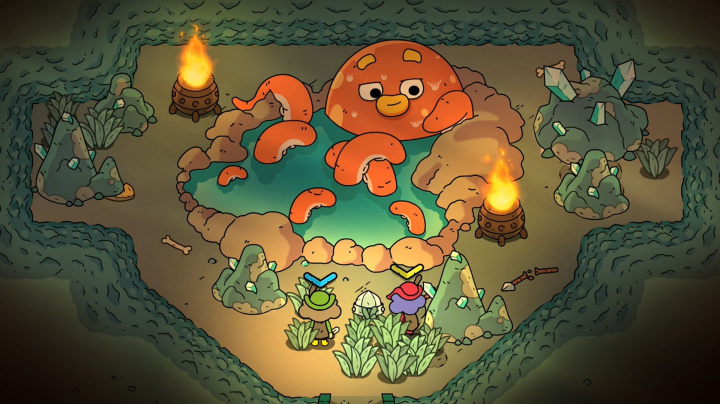 Krásná akční adventura The Swords of Ditto nabízí všechno: šermování, kouzlení, kooperaci i hádanky