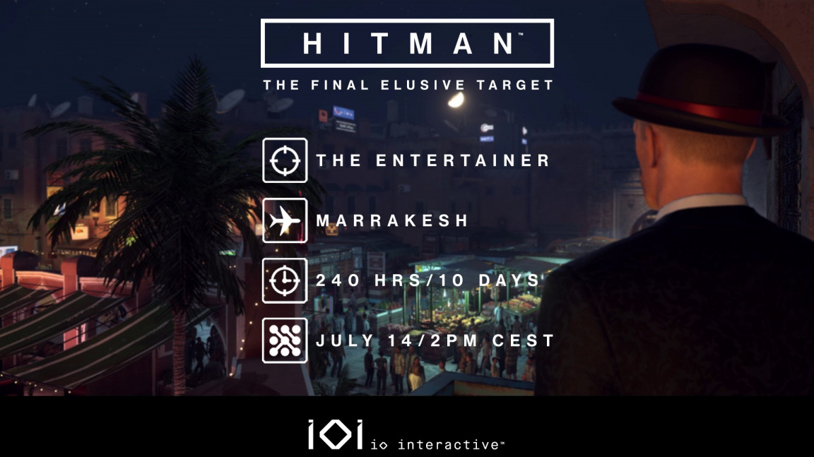 Hitman se v červencovém updatu zbavuje zapomětlivých stráží a přidává poslední Elusive Target