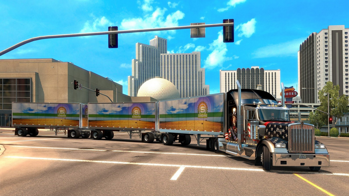 American Truck Simulator konečně umožňuje jezdit s vícero návěsy a přichází s výraznou objížďkou