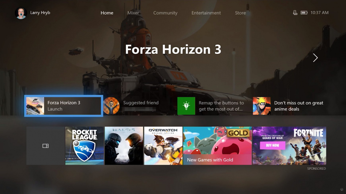 Nový update pro Xbox One vám umožní nastavit si rozhraní na míru