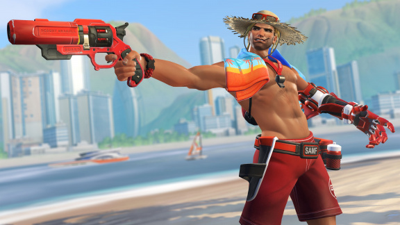 Letní event přináší do Overwatche ponožky v sandálech i Widowmaker v bikinách