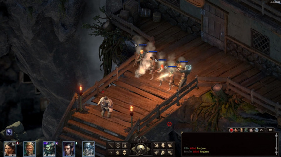 V Pillars od Eternity II: Deadfire výbuchy bouchají, pistole kouří a opilci zvrací