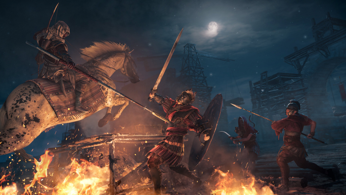 Se slabou výbavou na silné bosse v Assassin's Creed Origins nechoďte