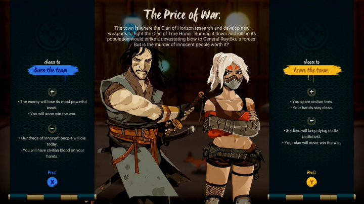 Porvěte se s kamarádem o dějová rozhodnutí v mlátičce Samurai Riot