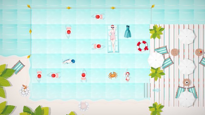 V puzzle hře Swim Out jsou doteky přísně zakázány, ale o mlácení se nic nepíše