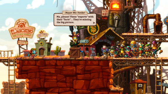 Na Switch, PC a PS4 vychází dolovací hopsačka SteamWorld Dig 2