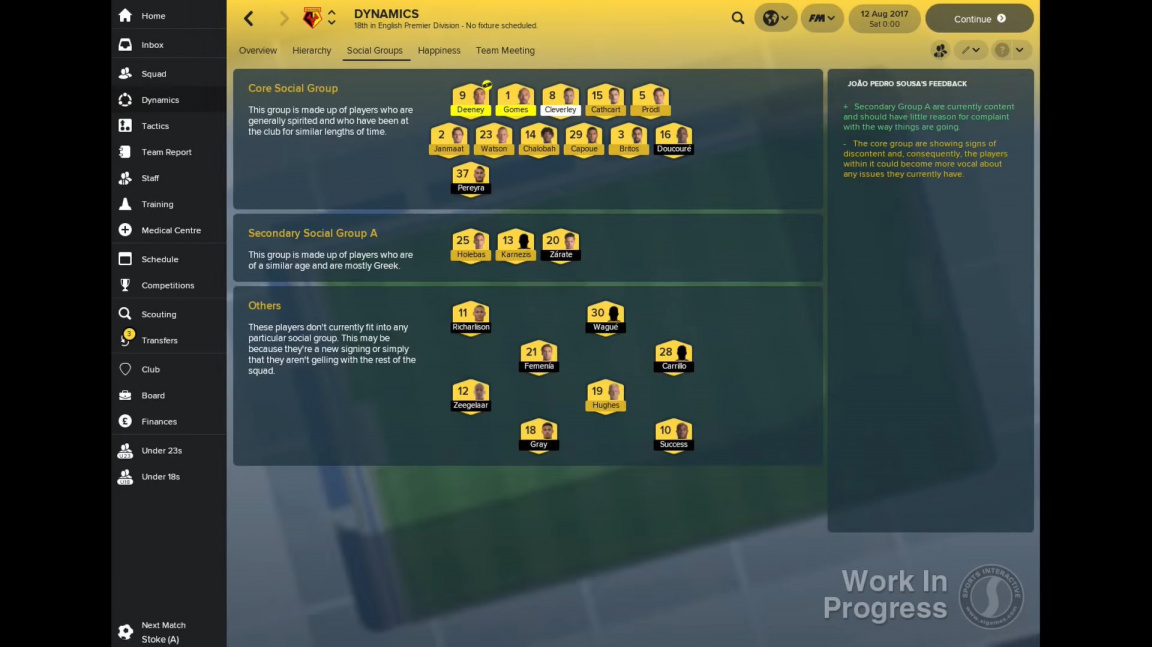 Kopaná ve stylu Sims - Football Manager 2018 zdůrazňuje společenské aspekty fotbalové kabiny