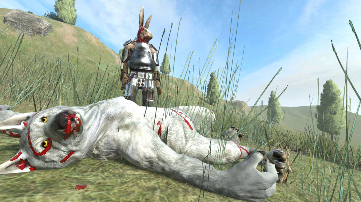Ninja králík z Overgrowth rozseká všechno, co mu přijde do cesty