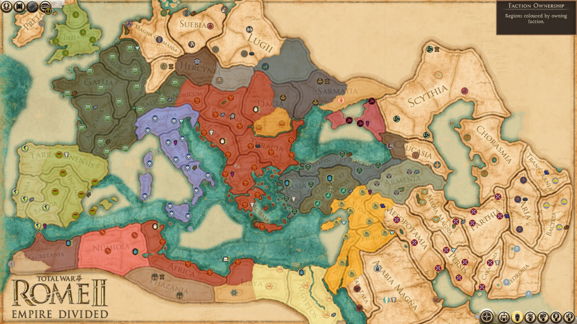 Rozsáhlé kampaňové DLC pro Total War: Rome II prozkoumá chaotickou krizi třetího století