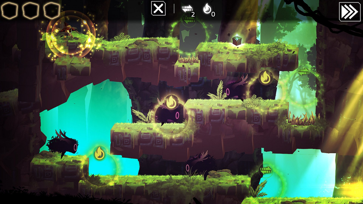 Ve strategické plošinovce Magibot vám místo reflexů pomůže chytré plánování