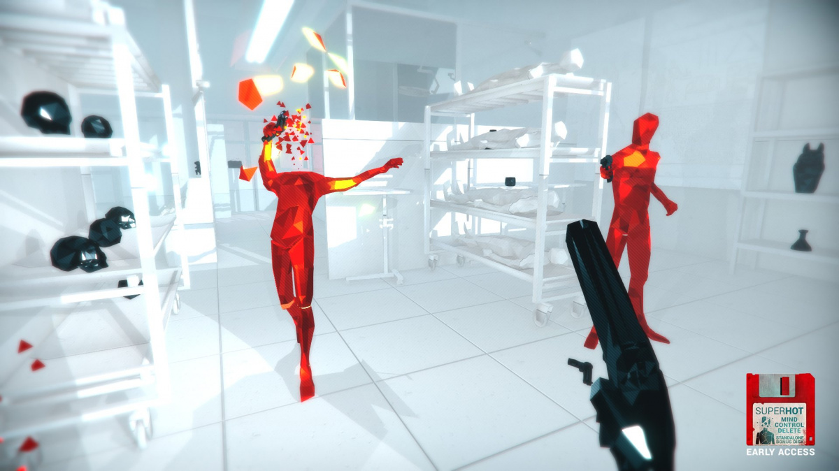 Nová zábava pro fanoušky Superhot - roguelike verze Mind Control Delete