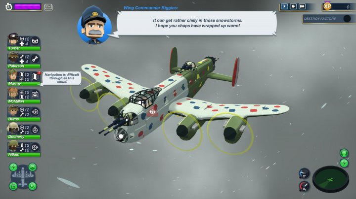 Zima do leteckého simulátoru Bomber Crew přifoukla novou minikampaň a svetry