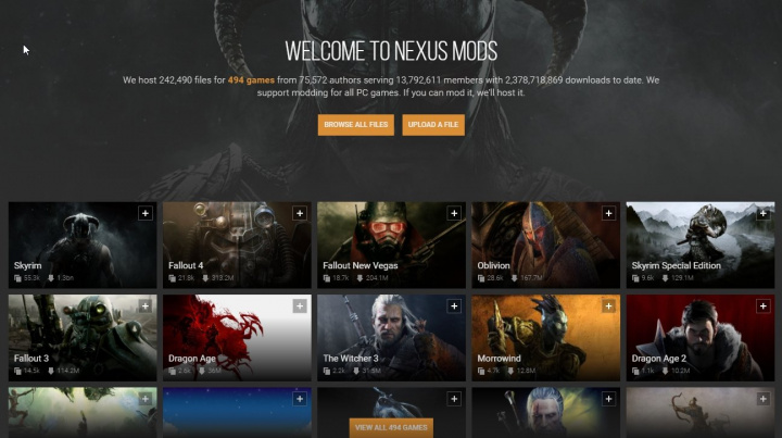Nexus Mods slaví neuvěřitelných 10 miliard stažení modů