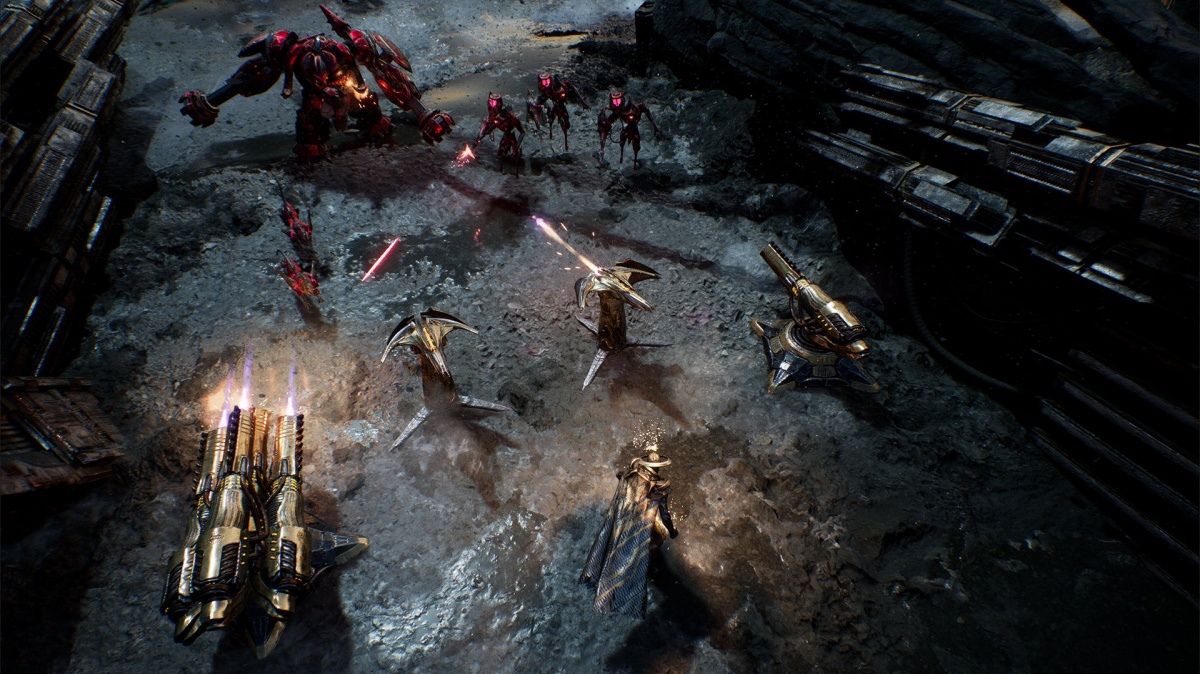 Krásná Golem Gates míchá prvky realtime strategií a karetních her