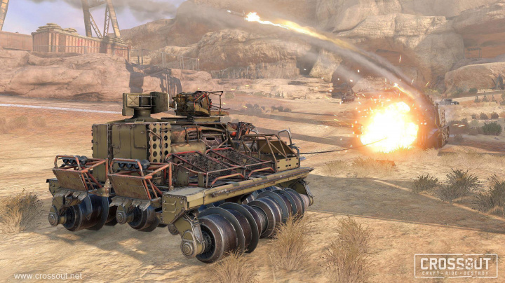 Kompetitivní automobilovou střílečku Crossout už si můžete zahrát na mobilu