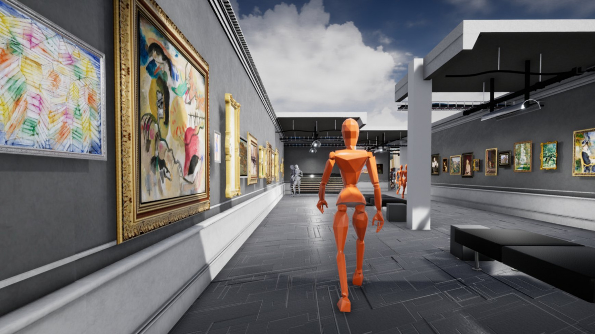 Konec nesmyslnému zabíjení. V MMO Ocuppy White Walls obdivujete umění v hráčských galeriích