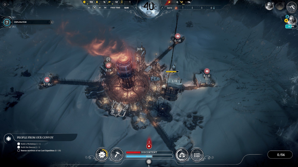 Frostpunk brzy rozšíří dvojitý mód Endless s několika novinkami