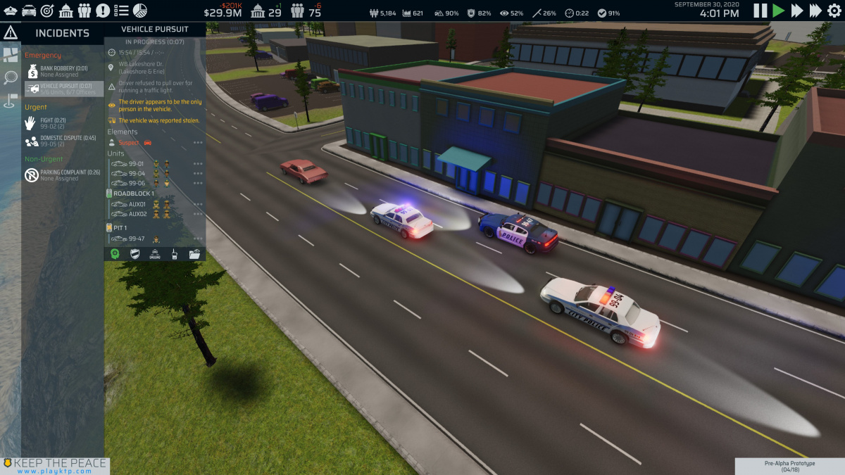 V simulaci Keep the Peace si posvítíte na zloděje, stávkaře i teroristy