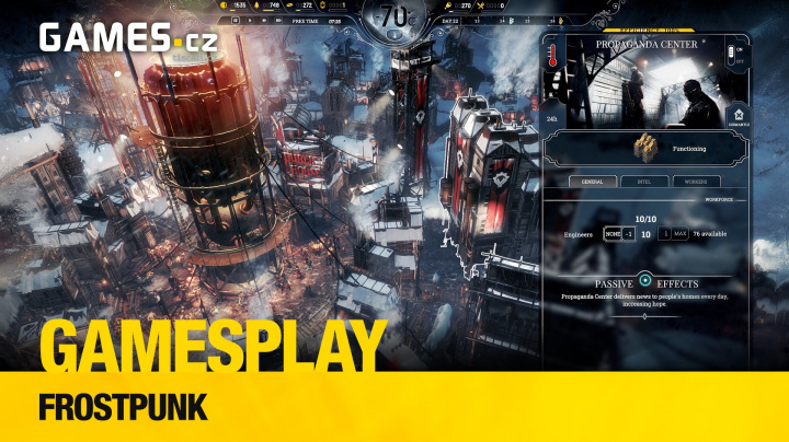GamesPlay - hrajeme mrazivou příběhovou strategii Frostpunk