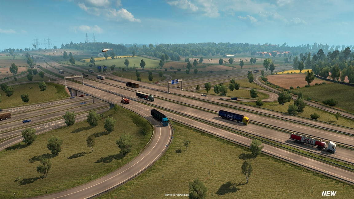 Omlazená mapa Euro Truck Simulator 2 vypadá na prvních srovnávacích obrázcích k nepoznání