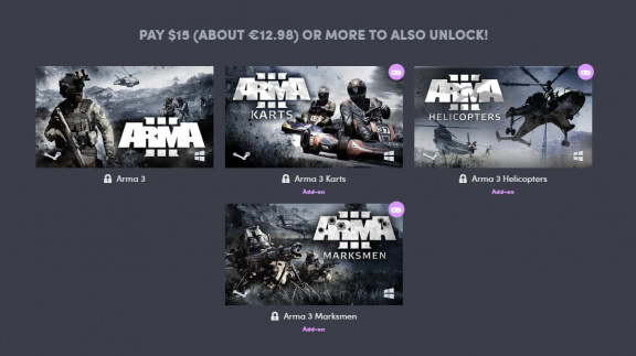 Nový Humble Bundle hostí sérii Arma s některými dodatky