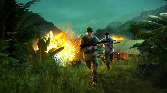 V DLC Hours of Darkness pro Far Cry 5 zčervená zelený Vietnam