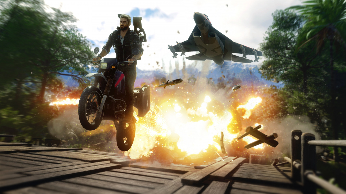 V Just Cause 4 se můžete nechat vynést tornádem do vzduchu