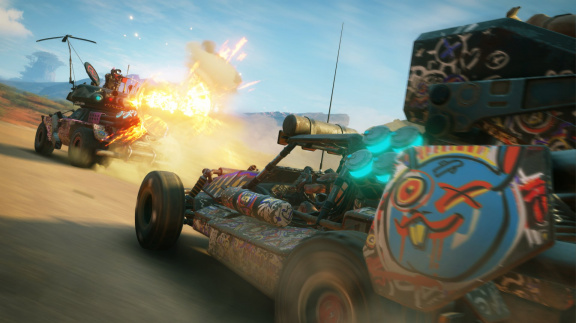 Rage 2 představuje otevřený svět plný magorů v obrněných kamionech