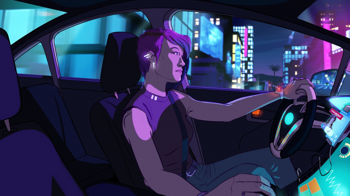 Futuristická Neo Cab o poslední řidičce ve městě se neštítí politického komentáře