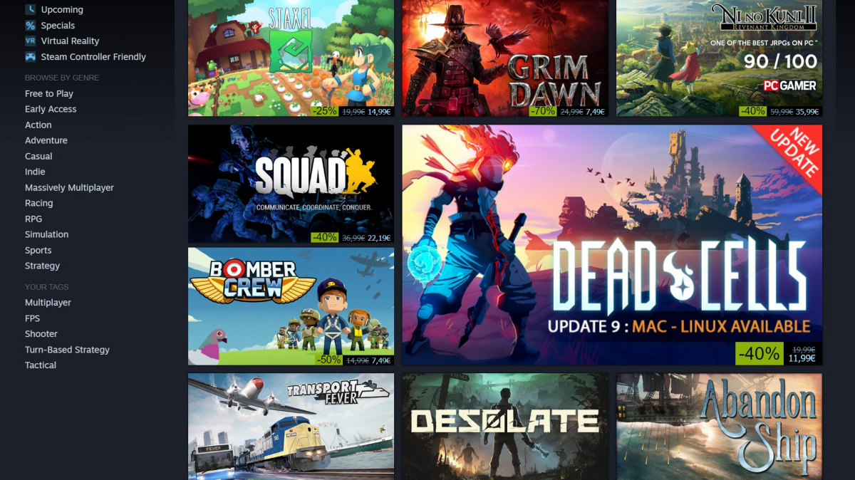 Za úpění peněženek vypukly letní slevy na Steamu