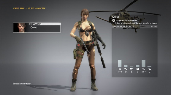 Nečekaný update do Metal Gear Solid V vám umožní hrát za spoře oděnou Quiet