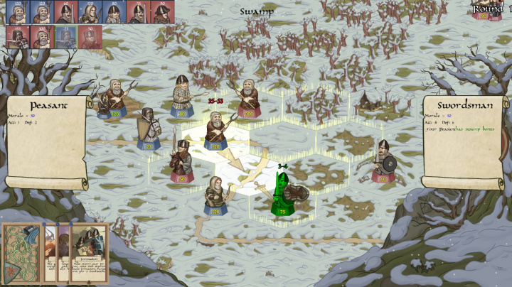 Krásná středověká strategie Rising Lords působí jako tahová zmenšenina Mount & Blade