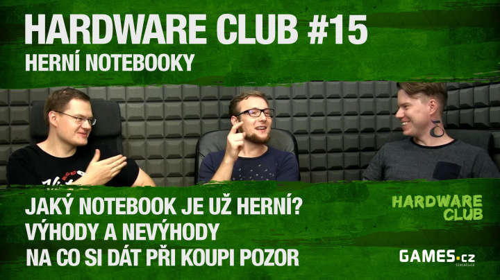 Hardware Club #15: Herní notebooky