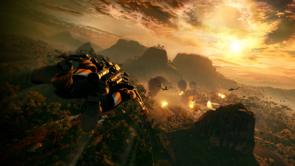 Just Cause 4 předvádí divoké počasí a nové hračky - dojmy z Gamescomu
