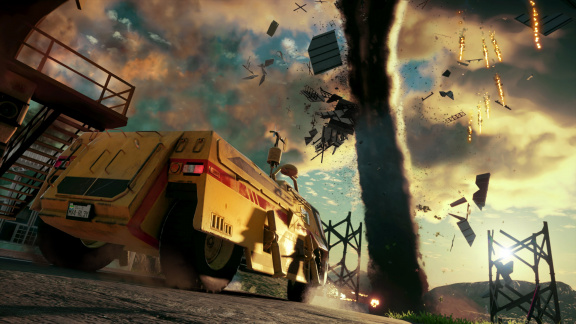 Just Cause 4 na záběrech z Gamescomu ukazuje elektrizující bouři a „wind gun“