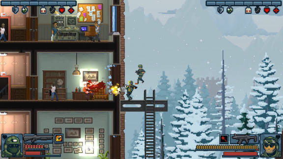 Dveře prohrávají souboj s botou v právě vydané akci Door Kickers: Action Squad