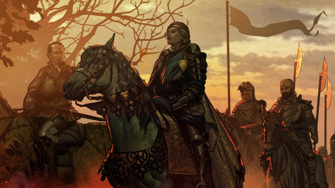 Královna Meve v Thronebreaker: The Witcher Tales zachraňuje elfy i hořící domy