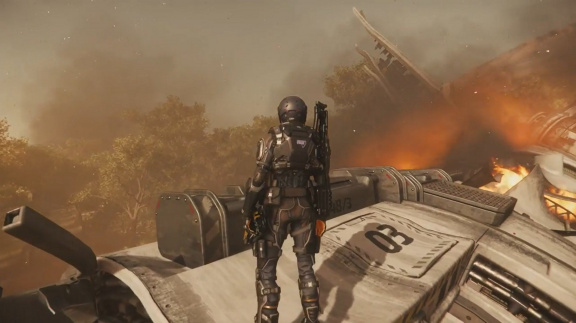 Hodina ze Star Citizen předvádí planetu Hurston a její hlavní město