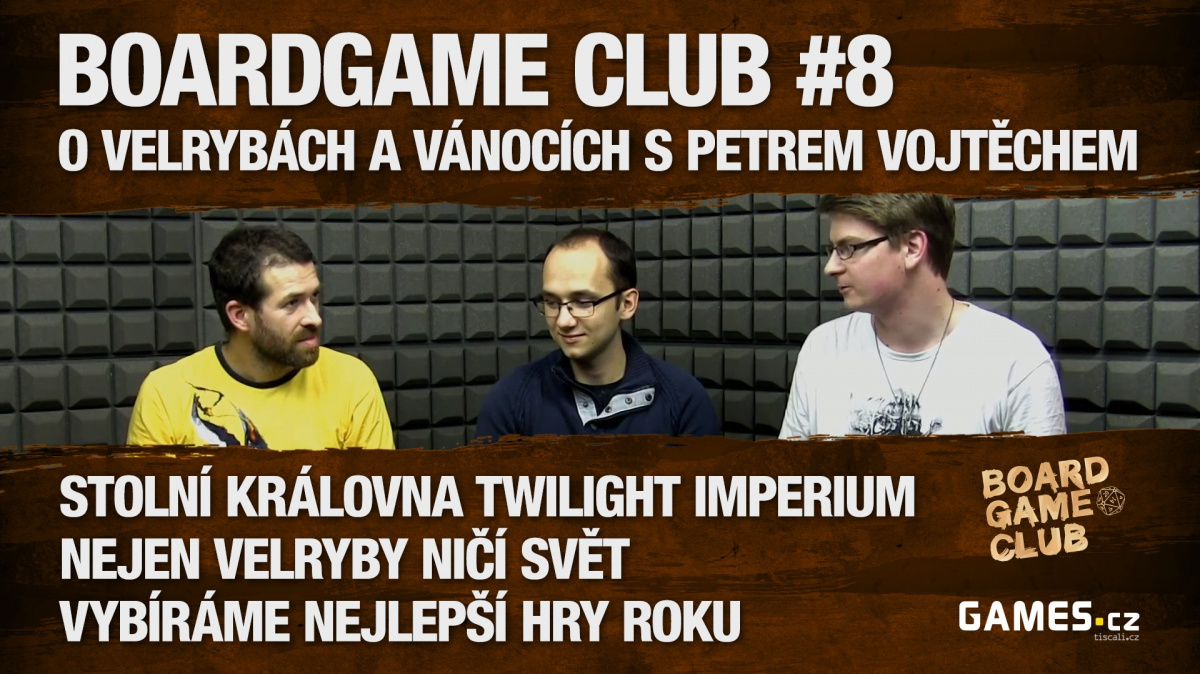 BoardGame Club #8: O velrybách a Vánocích s Petrem Vojtěchem
