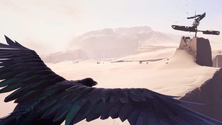 V pouštní Vane od tvůrců The Last Guardian se chlapec mění v ptáka