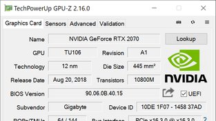 Gigabyte GeForce RTX 2070 Gaming OC