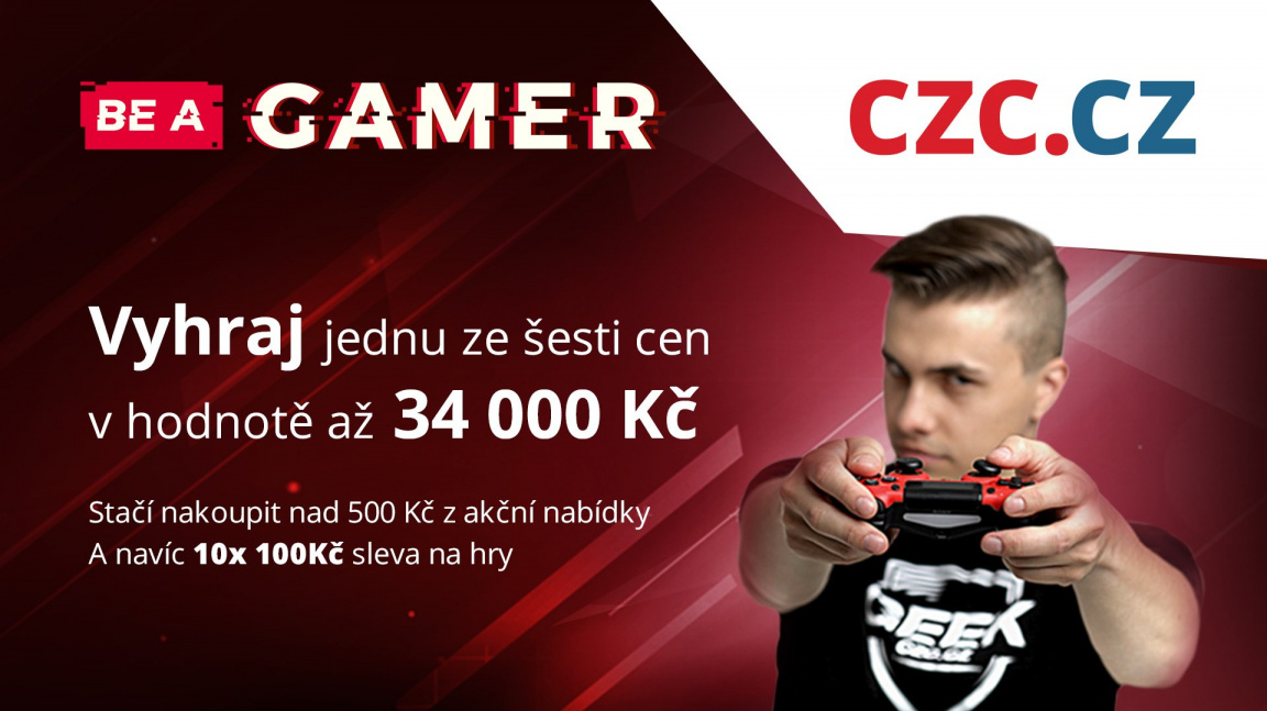 Vyhrajte herní ceny za desítky tisíc a ušetřete na hrách a hardwaru v rámci Be a Gamer na CZC.cz