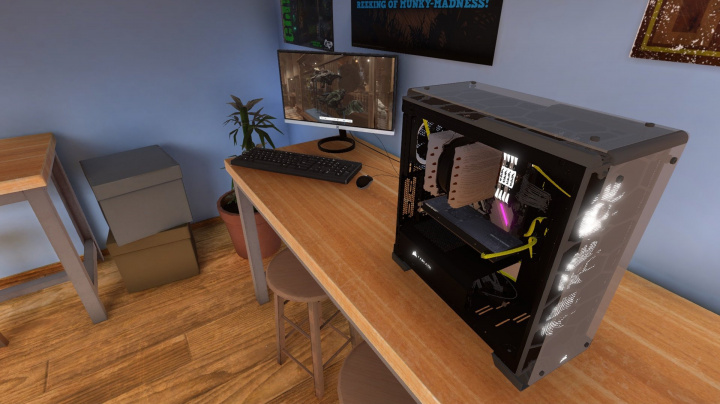 PC Building Simulator opouští předběžný přístup s desítkami licencovaných komponent