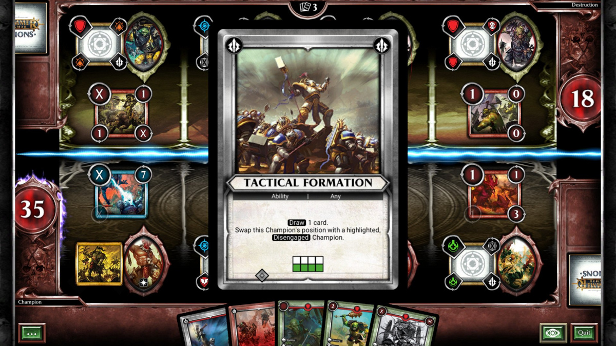 Karetka Warhammer Age of Sigmar: Champions se chystá na PC a Switch