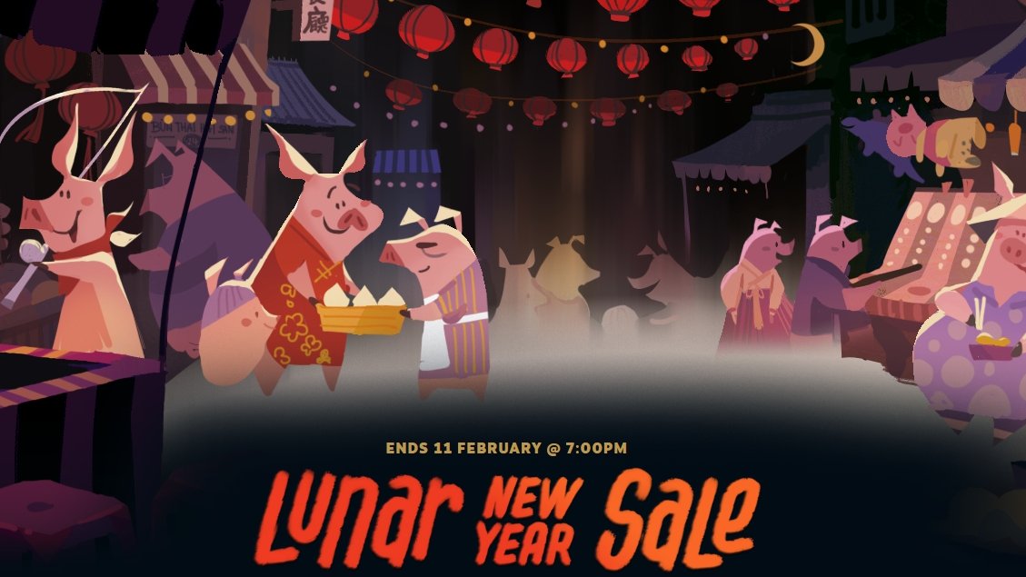 Lunární novoroční oslavy na Steamu vám dají slevu na první nákup