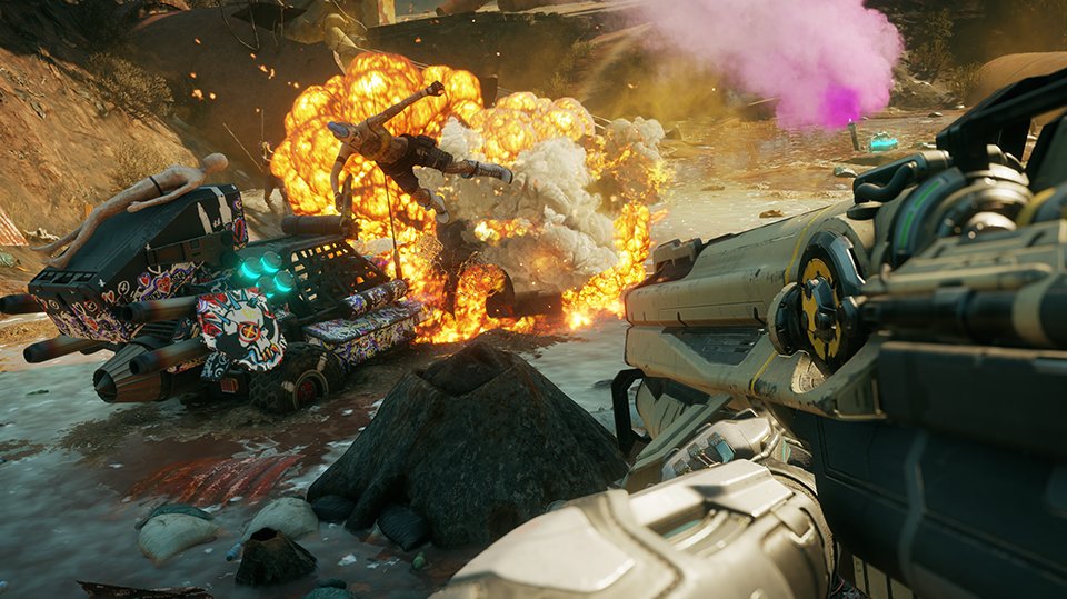 Šílená akce může být v Rage 2 ještě bláznivější díky cheatům