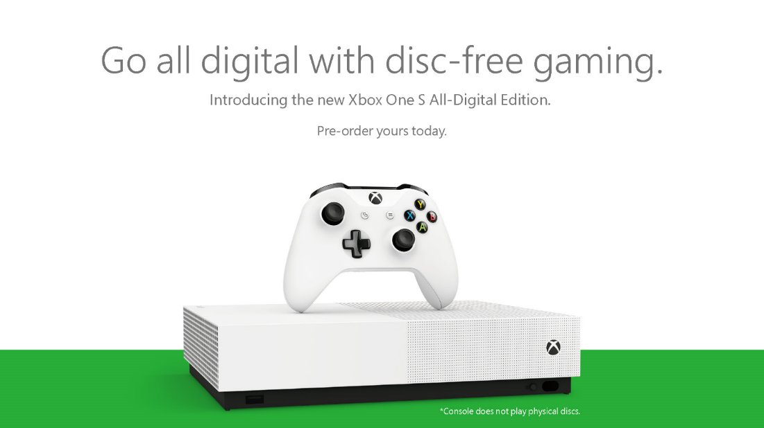 Microsoft konečně oficiálně představil plně digitální Xbox One S