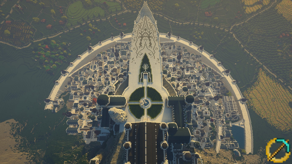 Středozem v Minecraftu po devíti letech práce vypadá naprosto úchvatně