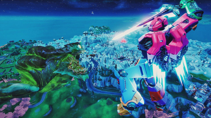 Fortnite dočasně nahradilo battle royale bitvou robota a příšery