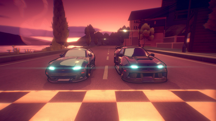 Zběsilá arkáda Inertial Drift preferuje jízdu dveřmi napřed